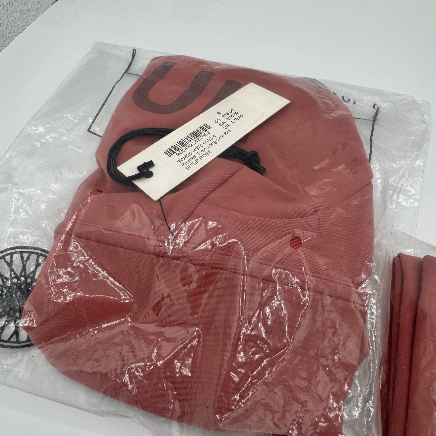 Lululemon x Soul Cycle Matching Set in Brier Rose Wunder Train Tight 25” and Long Line Bra