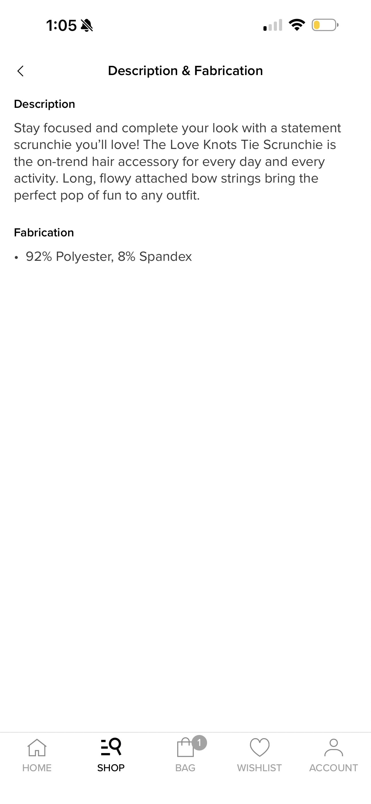 Alo Yoga (Bundle) 2x Love Knots Hair Tie Scrunchies — White