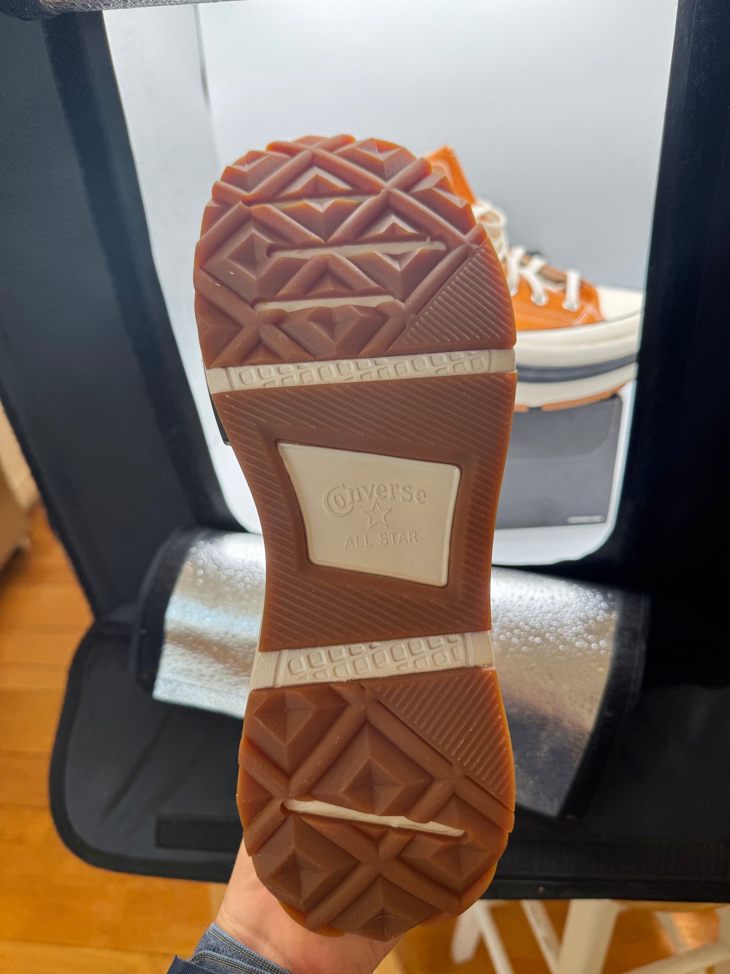 Converse Run Star Legacy CX Hi Platform high top Chuck Taylor sneaker monarch orange