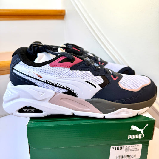 Puma TRC Mira Block Athletic Shoes Navy Blue / Pink Womens Sneakers