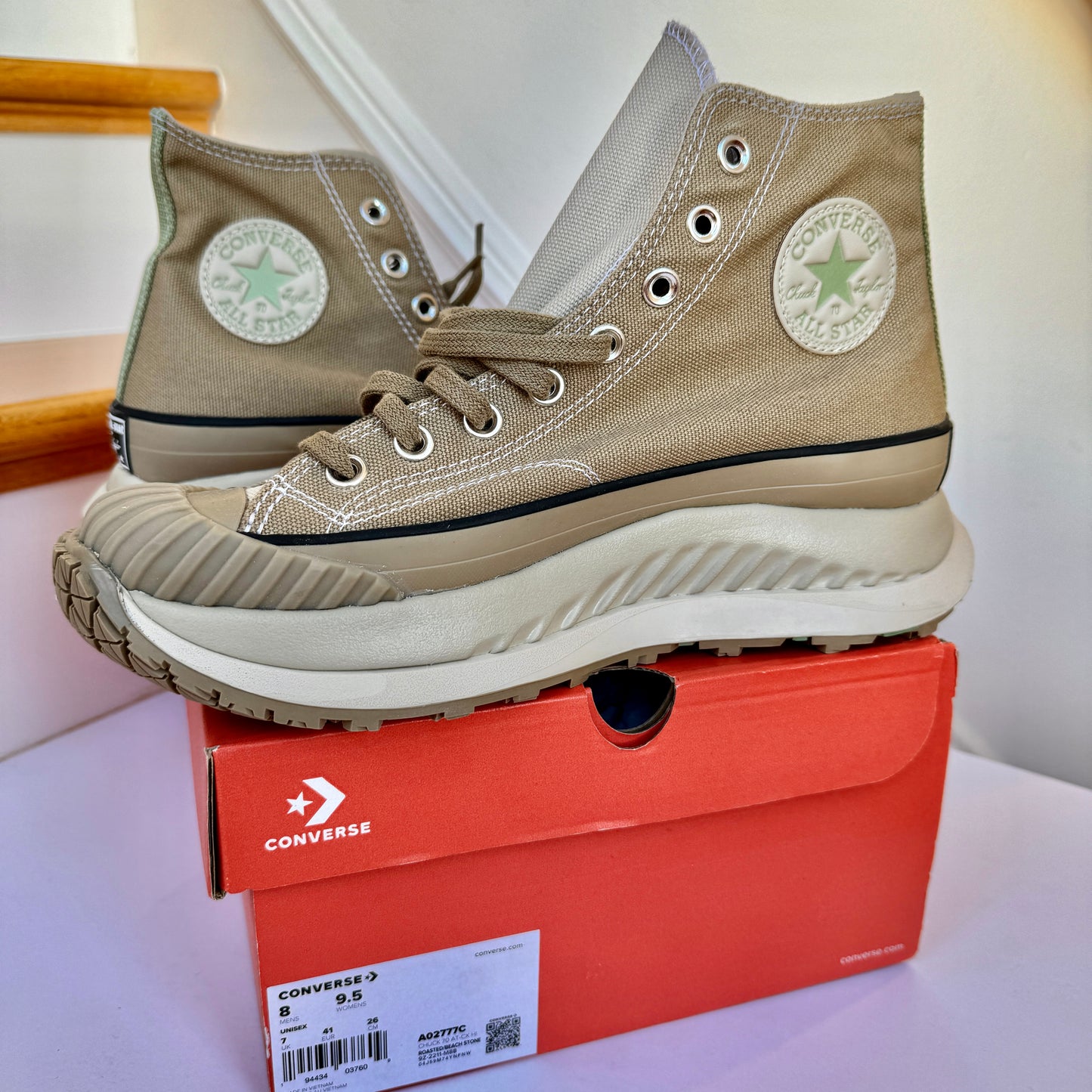 Converse Chuck Taylor 70 AT CX HI Platform high top sneakers beige natural