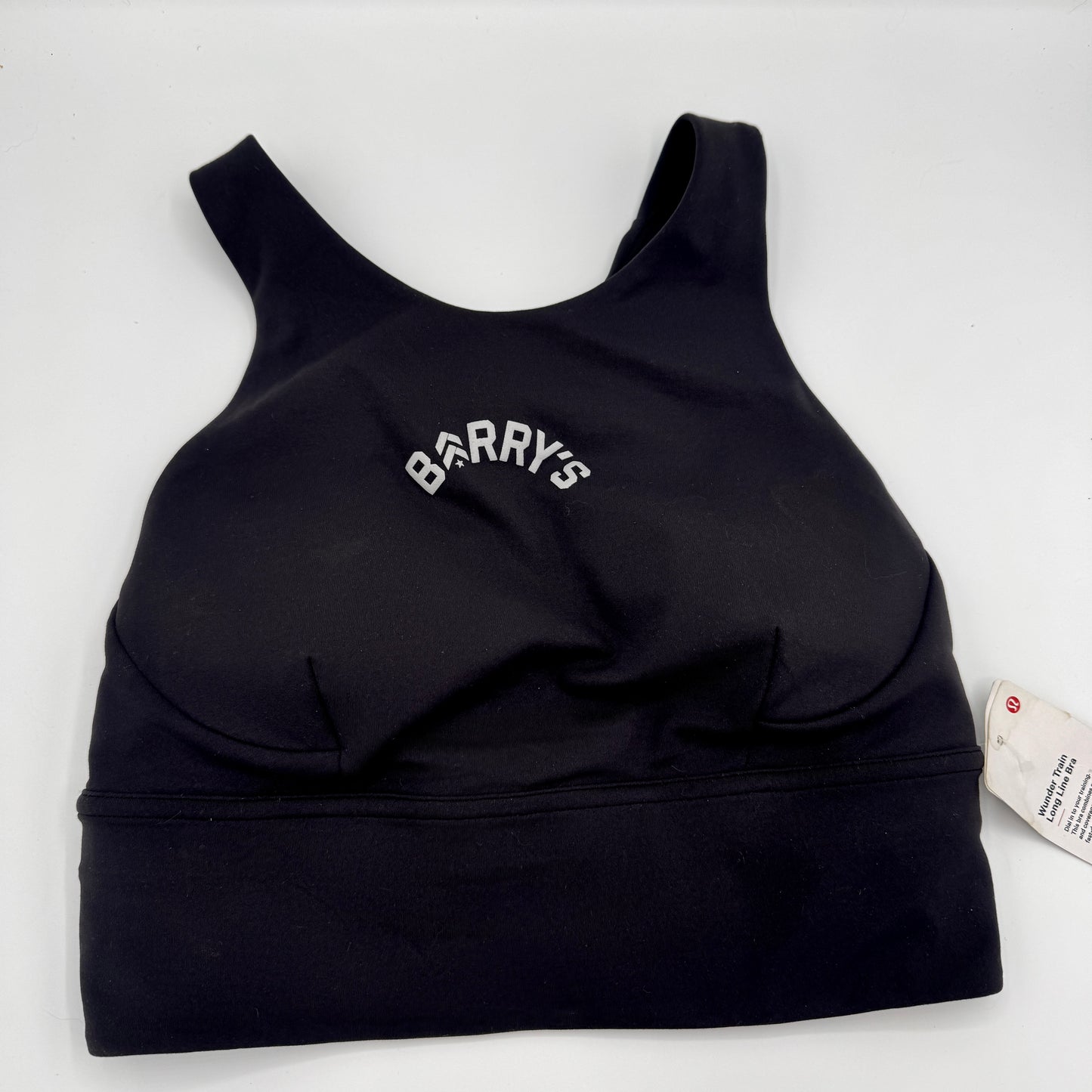 Lululemon Wunder Train Long Line Sport Bra x Barry’s Collab in Black