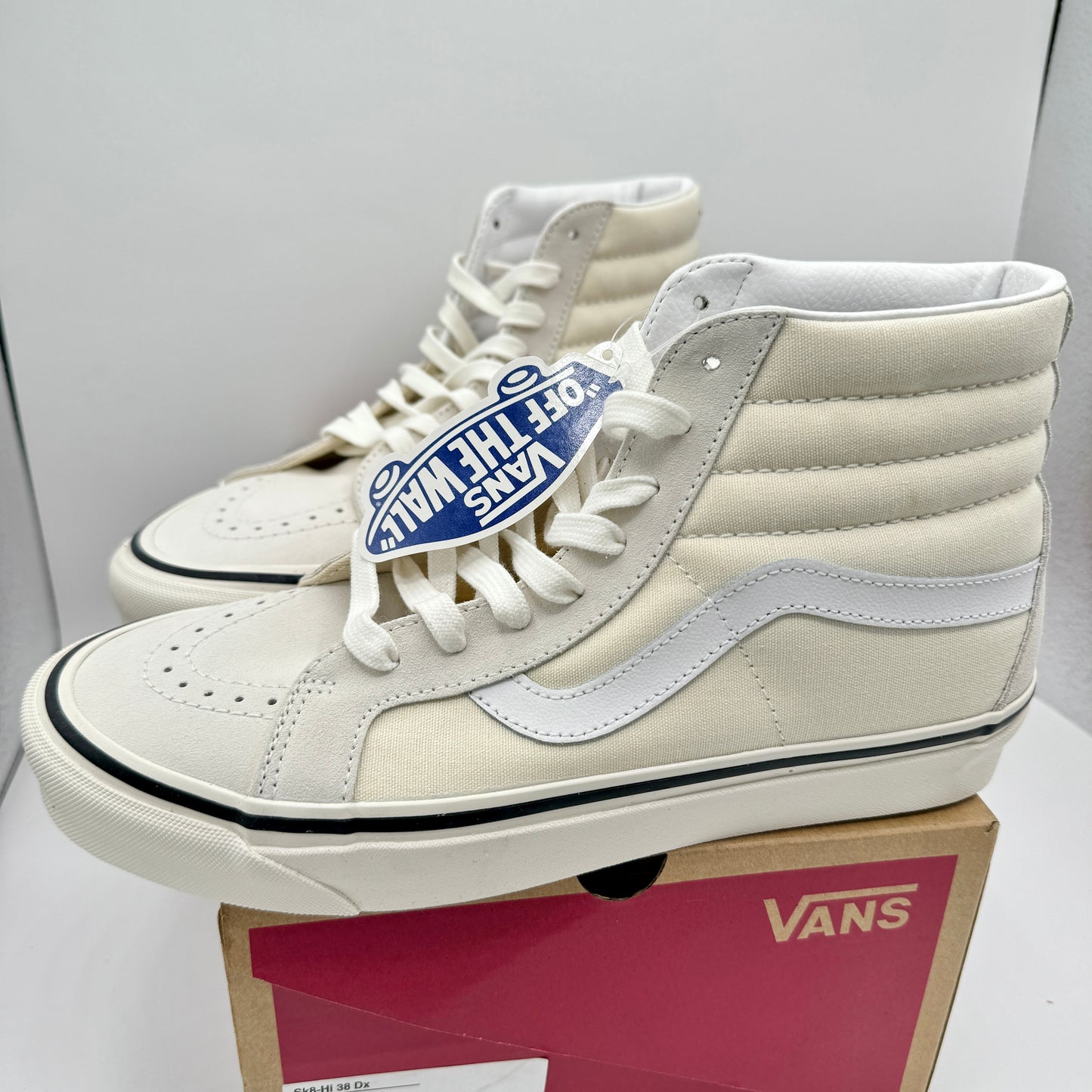 Vans Sk8 Hi 38 DX Cream OG White Anaheim Factory Edition UNISEX Brand New Sneakers