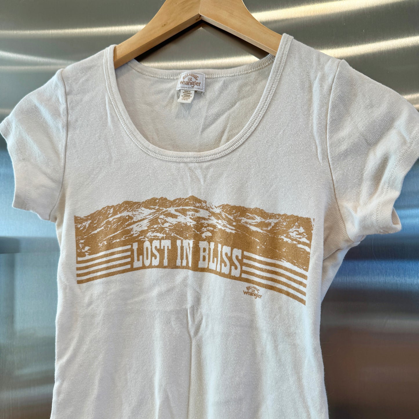 Wrangler x Billabong Collab Lost in Bliss Tee Shirt Vintage Western - Great Pre-Owned Condition