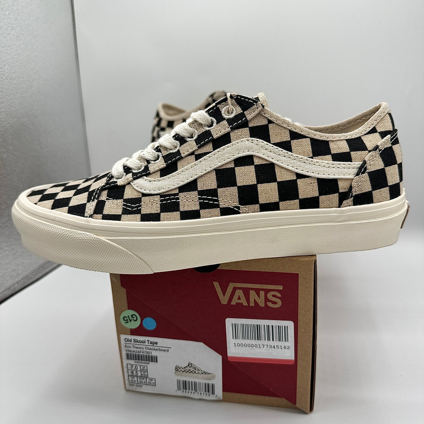 Vans Old Skool Tape Low Sneakers Eco Theory Checkerboard Sustainable Shoes