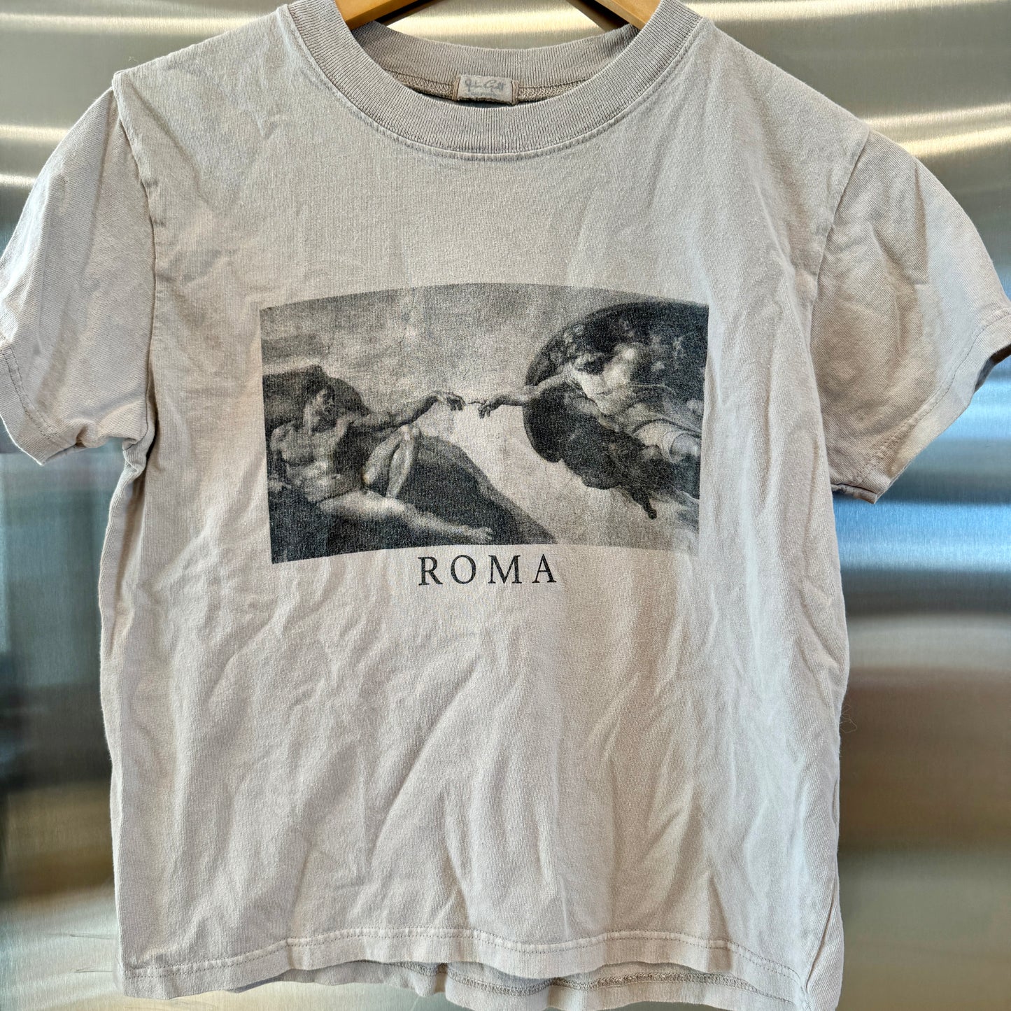 John Galt Roma Chloe Brandy Melville Tee Shirt Top Pre-owned Grey