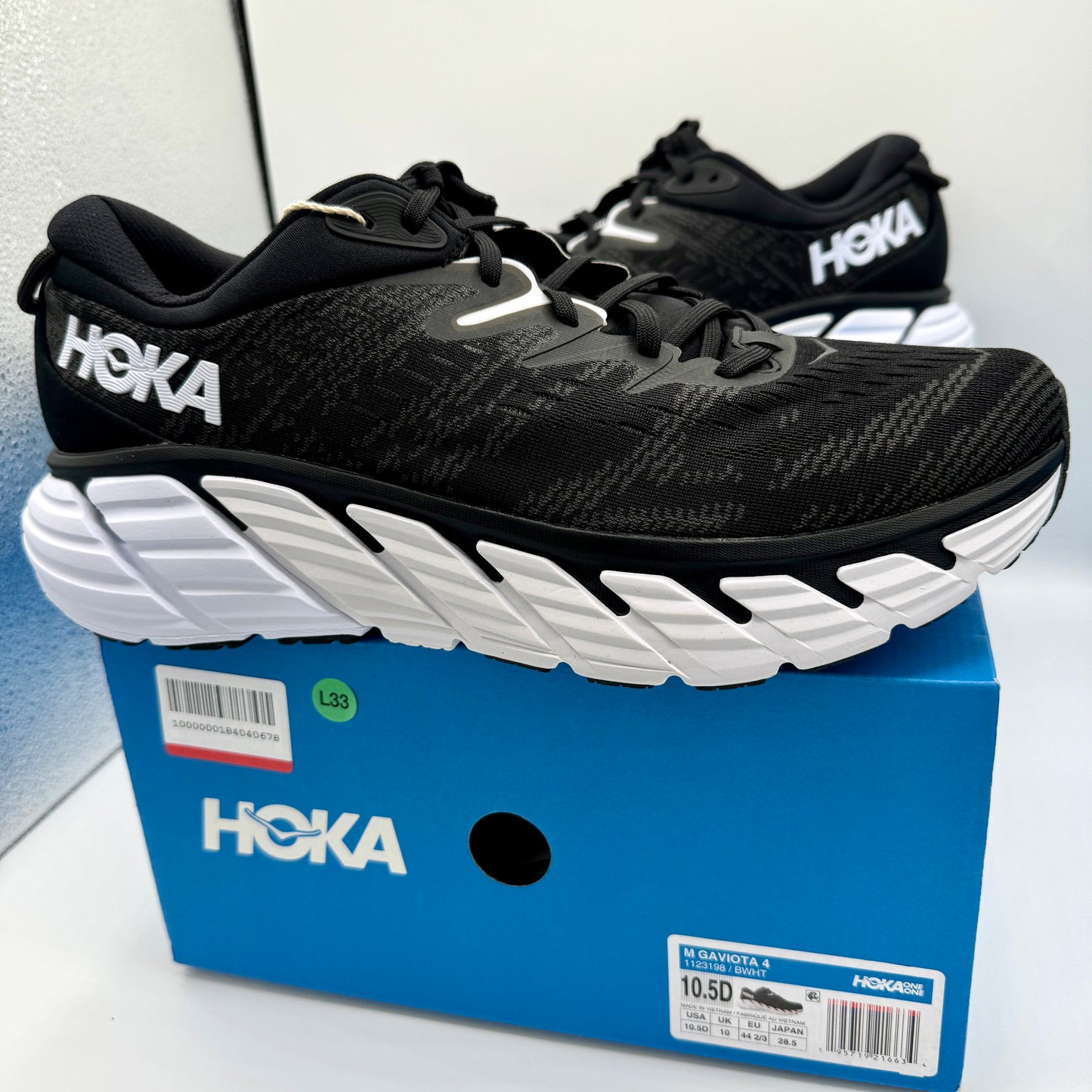 Hoka Gaviota 4 Men’s Running Shoes Black / white athletic shoe by hoka one one