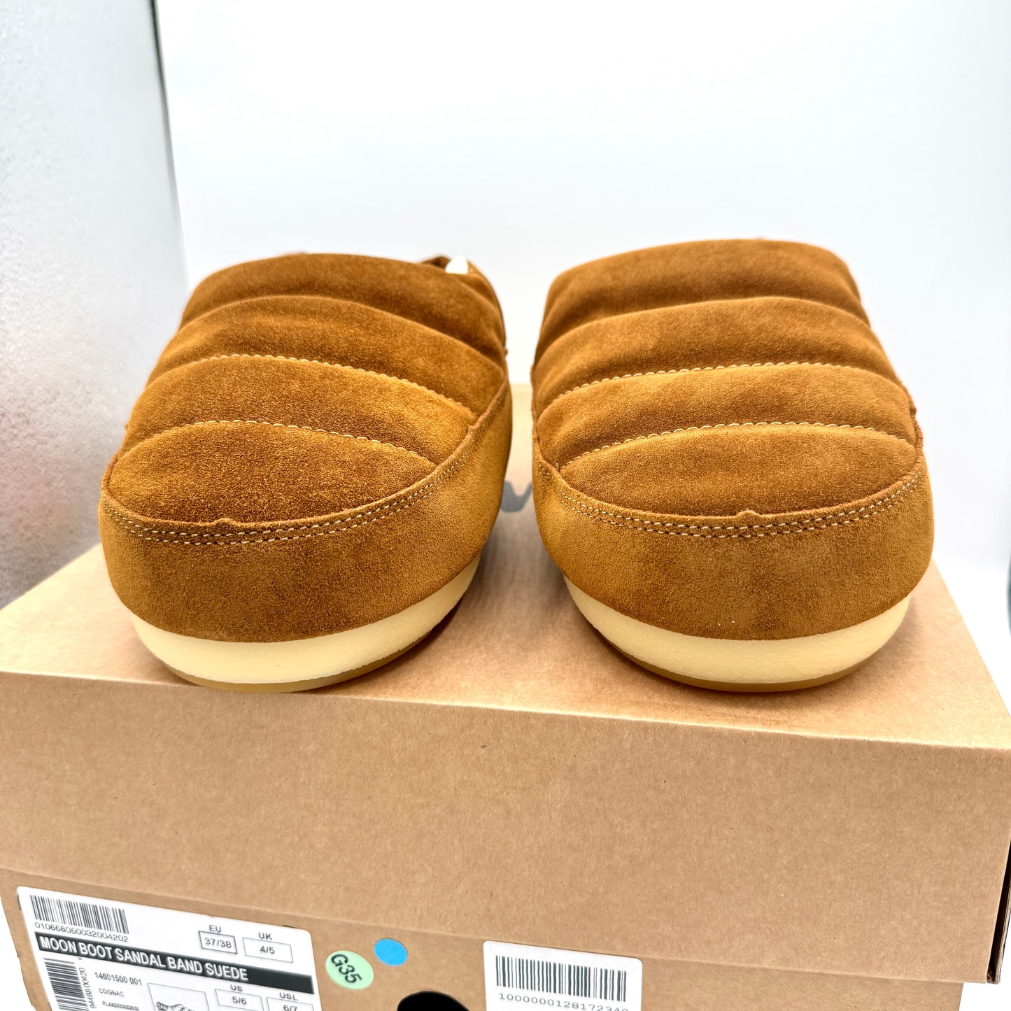 Moon Boot Evolution Slipper in Tan Suede Mule