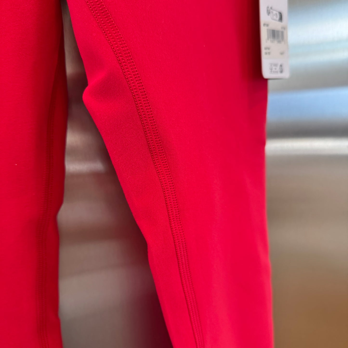 Alo Bold Red Alosoft Leggings High Waisted 7/8 Pants