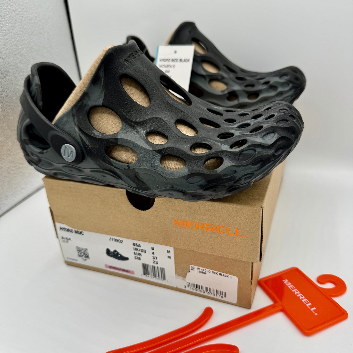 Merrell Hydromoc Women’s Water Hiking Shoes in Black grey EVA Foam brand new