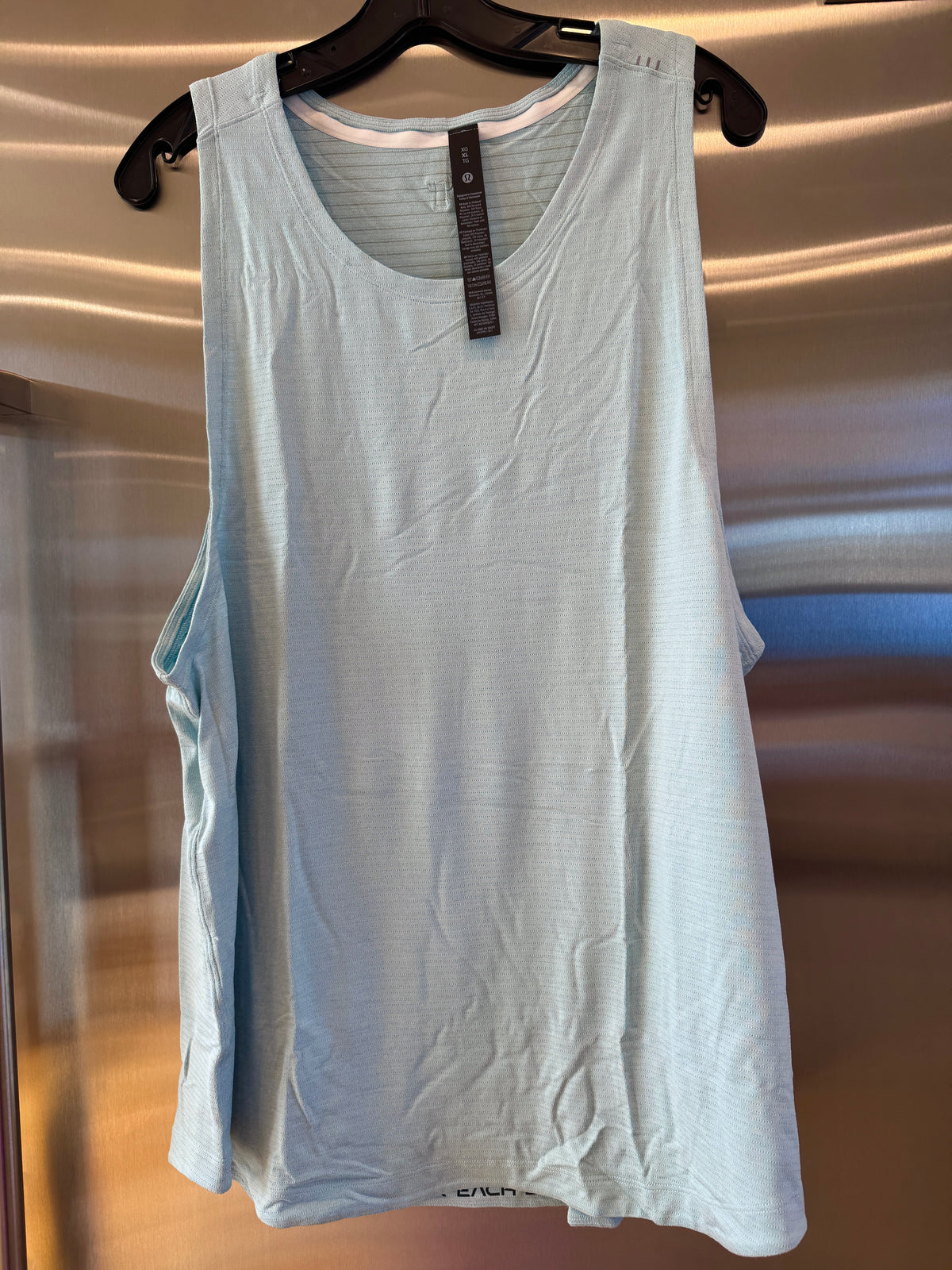 Lululemon License to Train Top , Mens Tank Top in Foam Cloud Blue
