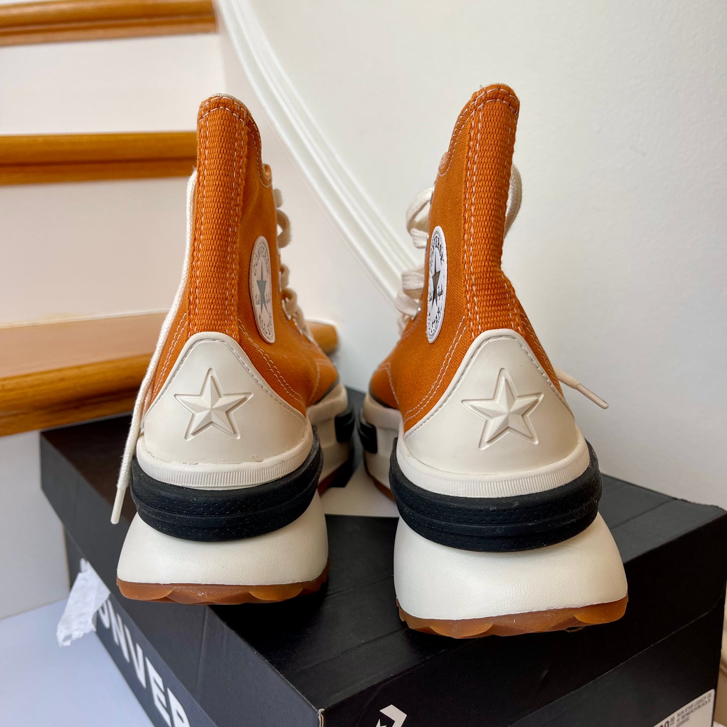 Converse Run Star Legacy CX Hi Platform high top Chuck Taylor sneaker monarch orange