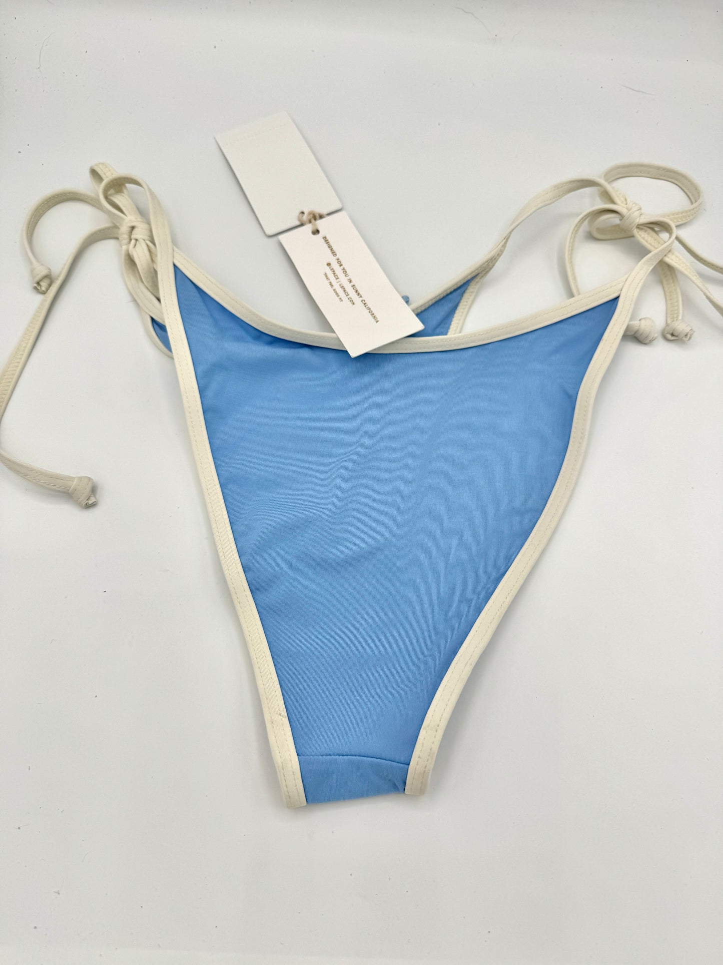 L Space Levy Classic Swim Bottom in Aura Blue / Cream