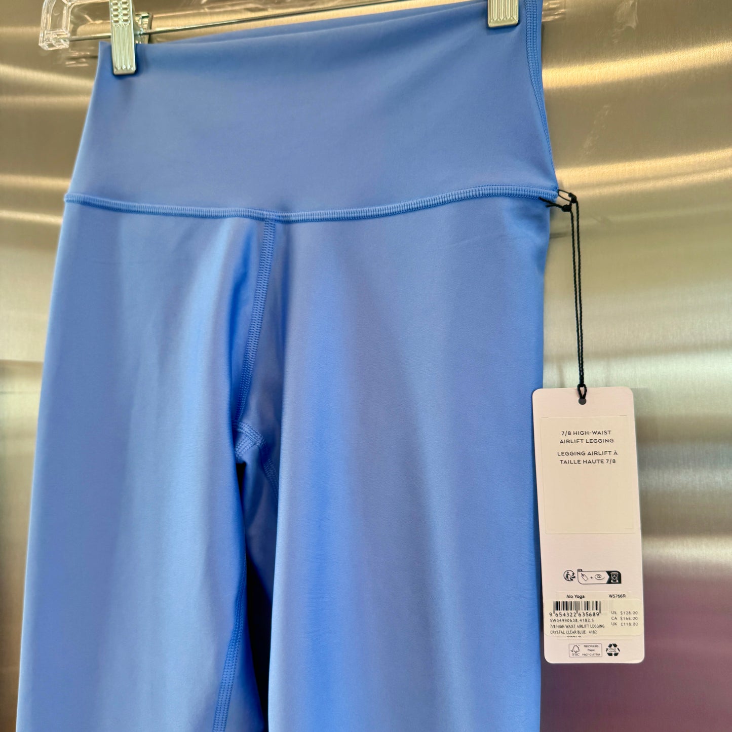 Alo 7/8 Airlift High Waist Legging - Crystal Clear Blue