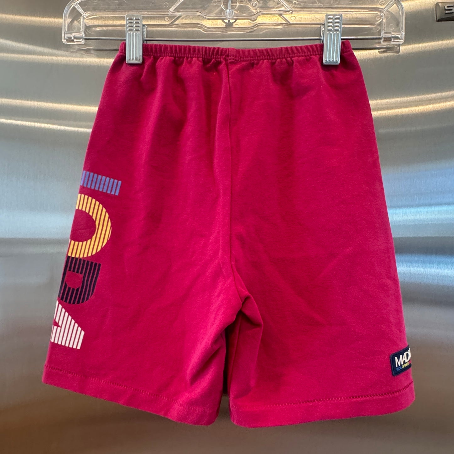 MadHappy Local Optimist Run Club Biker Shorts in Magenta Peony
