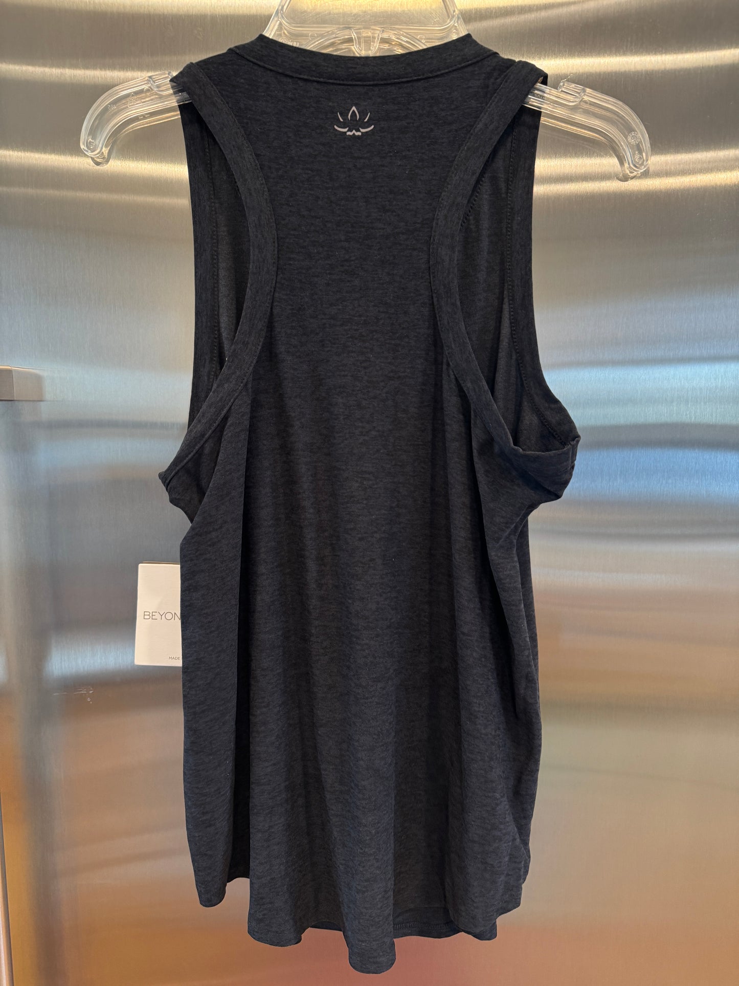 Beyond Yoga Featherweight Keep It Moving Tank Top in Darkest Night Black - Women’s