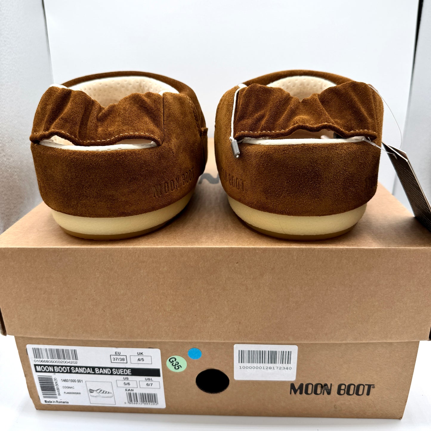 Moon Boot Evolution Slipper in Tan Suede Mule