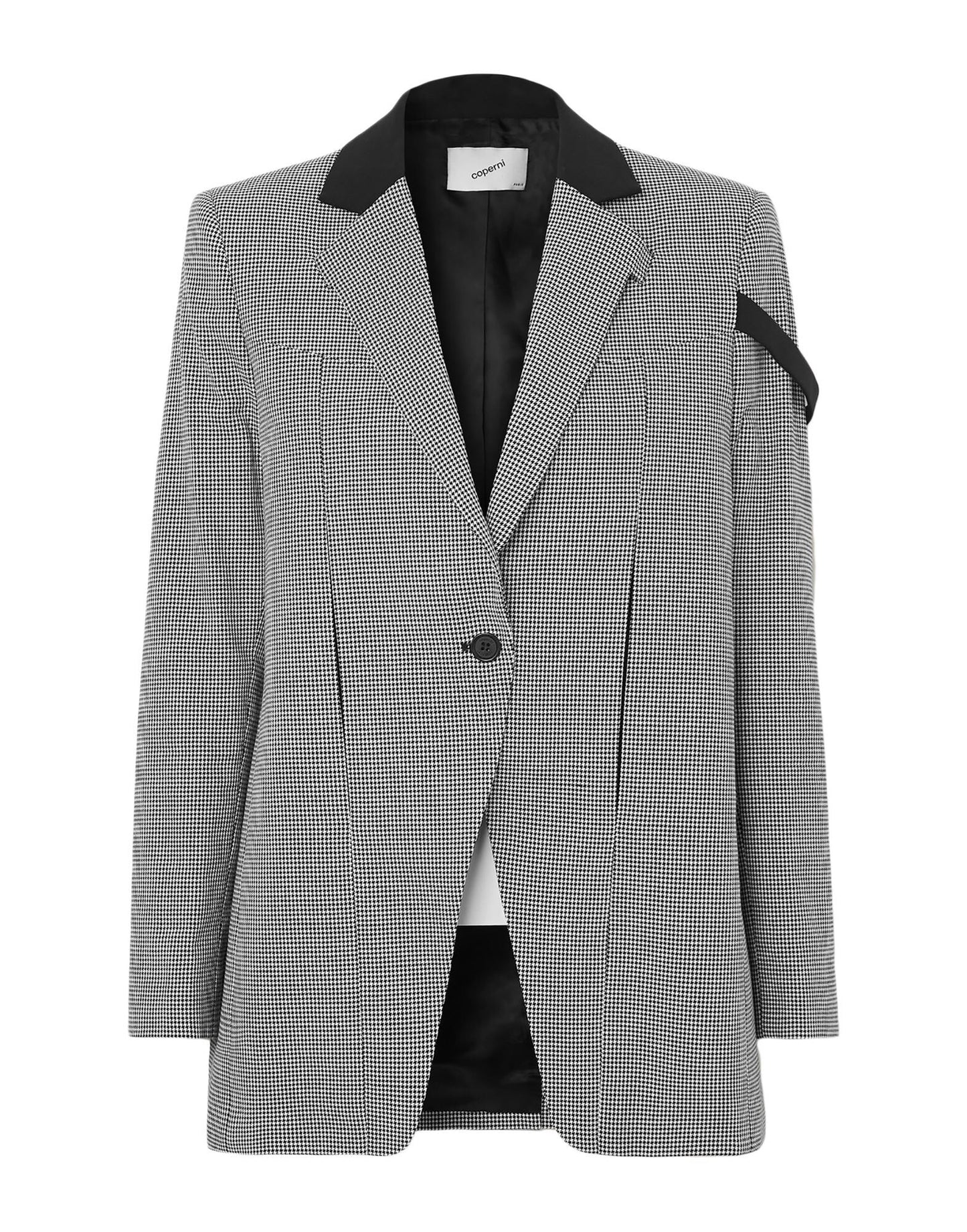 Coperni Connection Houndstooth check jacket blazer black / white