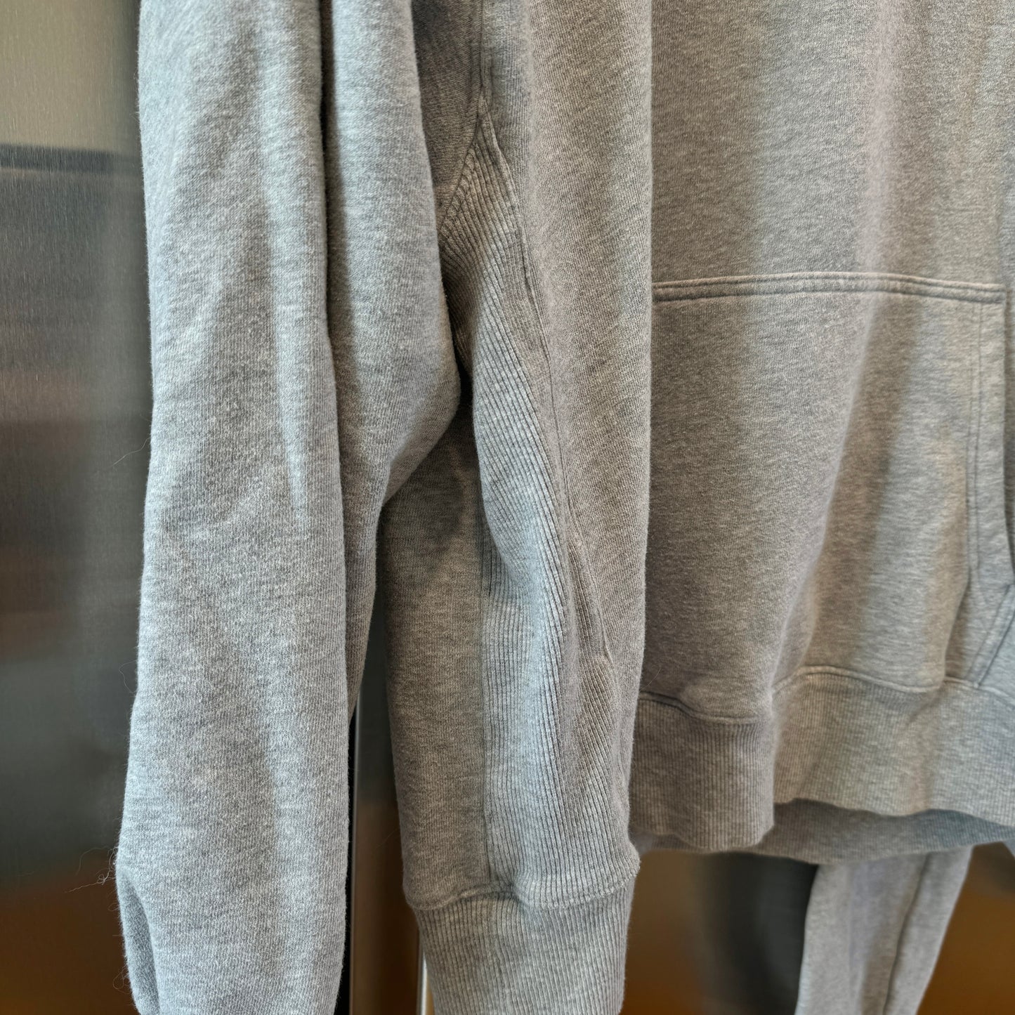 Aritzia TNA Sweatsuit SET Cozy AF Fleece Grey Sweatshirt and Sweatpants * Pre-Owned