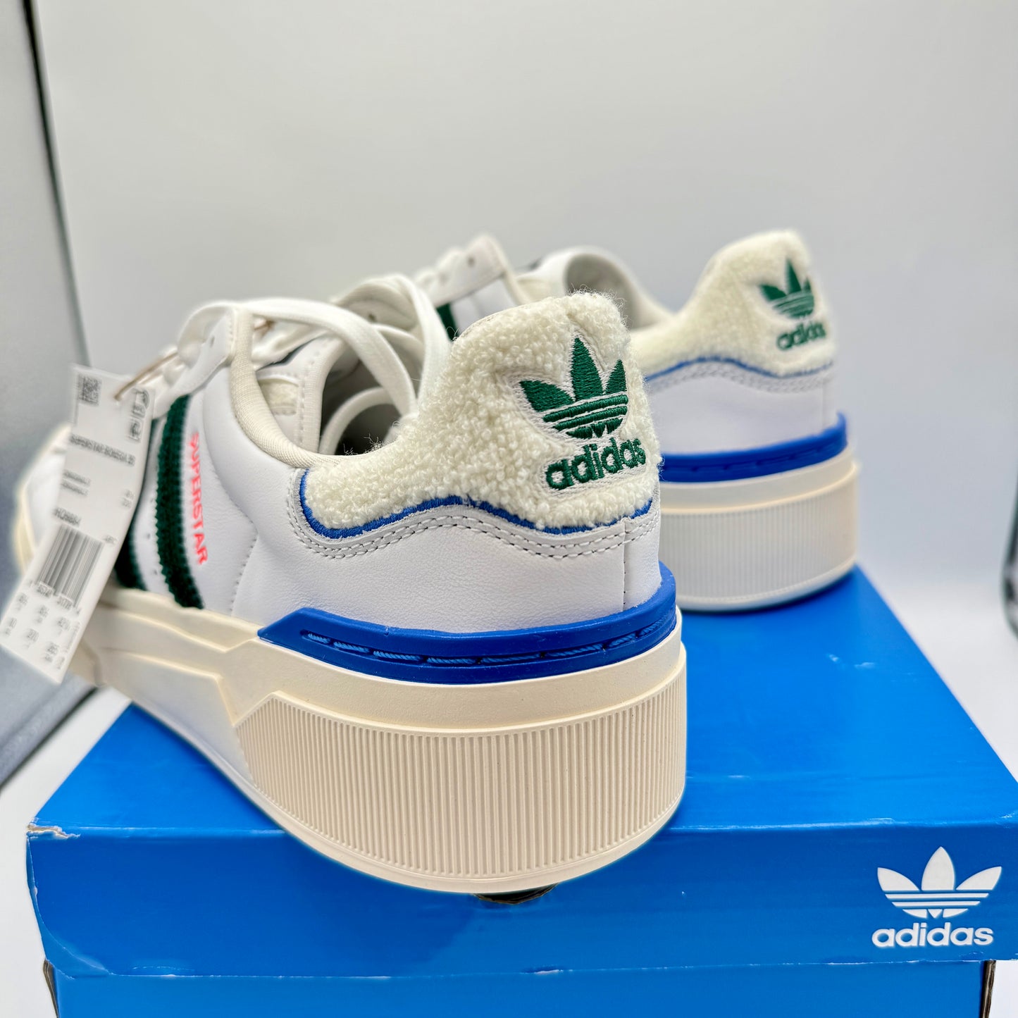 Adidas Stan Smith Bonega Platform Women’s Sneaker 2B sherpa heel white green