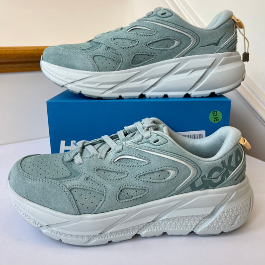 Hoka Clifton L Suede in Cloud Blue / Ice Flow UNISEX Shoes Leather