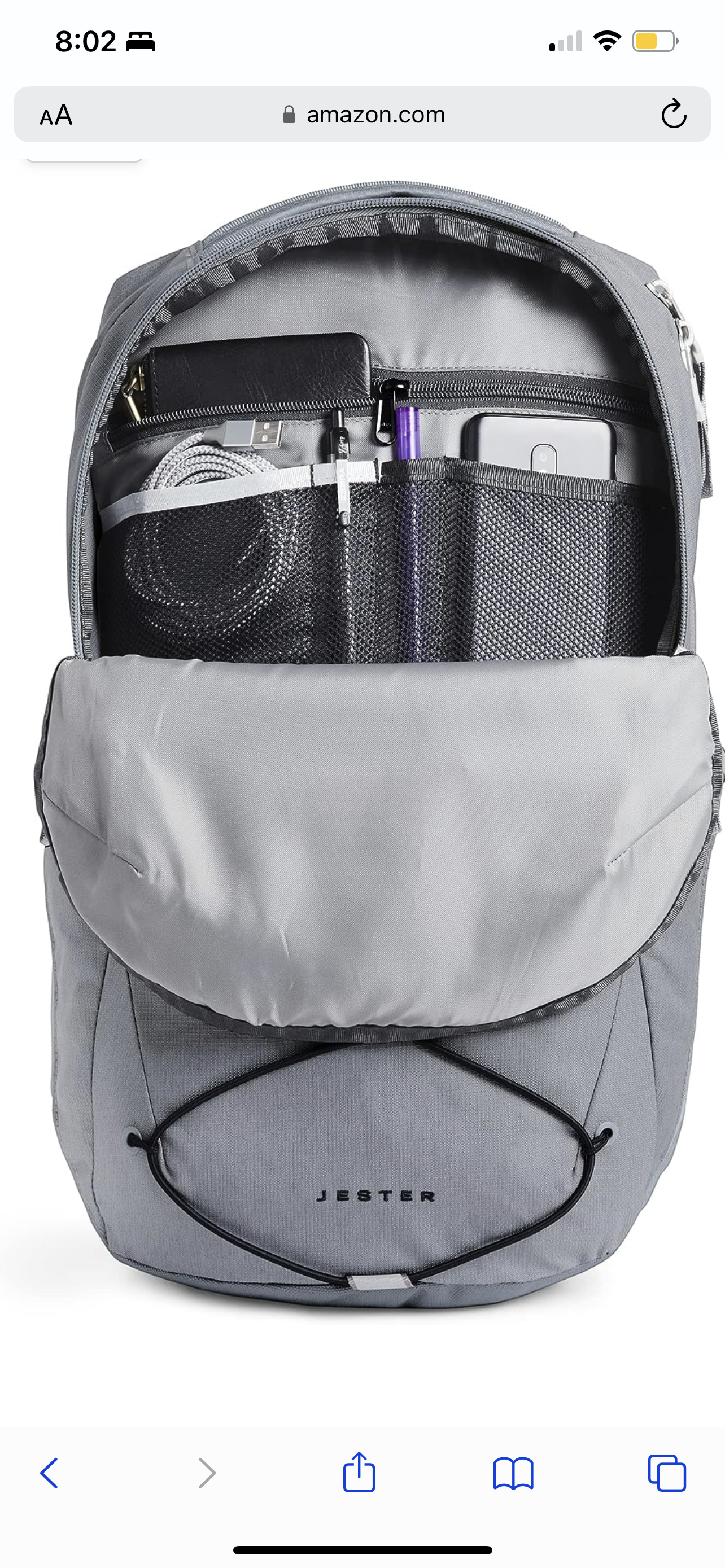 North Face Jester Backpack - Grey