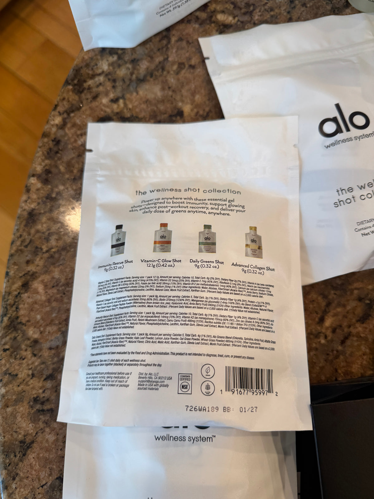 Alo Wellness BUNDLE (4) Magnesium Sprays, (11) Wellness Discovery Satchet Kits , (2) Gift Bags