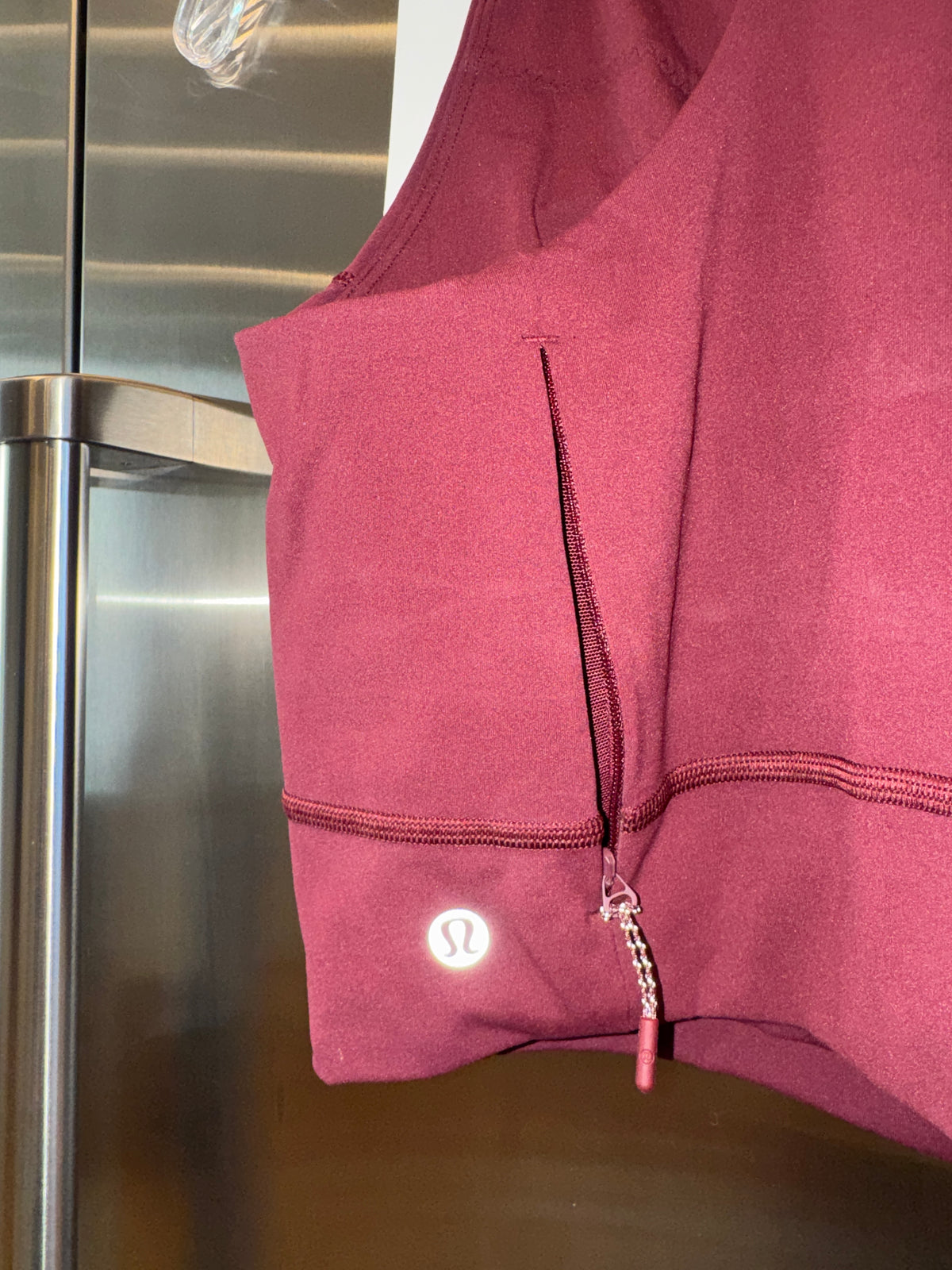 Lululemon Swift Speed Cropped Tank Top in Burgundy Bay Red - B/C Cup