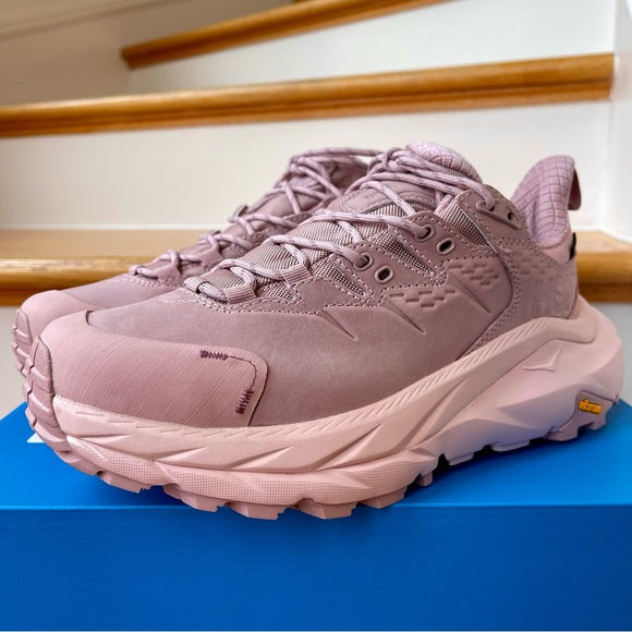 Hoka Kaha 2 GTX Low Hiking Boots Waterproof Gore Tex PINK pale mauve UNISEX