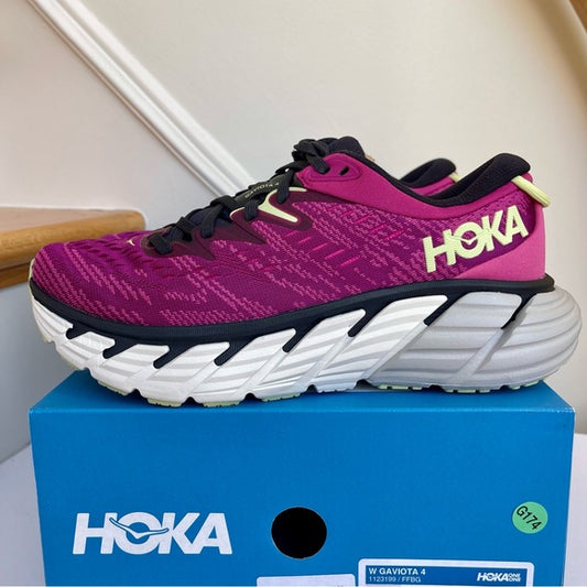 Hoka Gaviota 4 Running Shoes Festival Fuscia / Blue Graphite - Women's