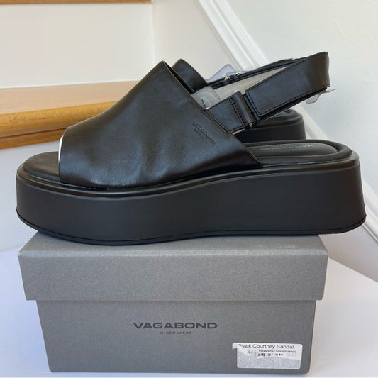 Vagabond Shoemakers Courtney Leather Platform Sandals Black