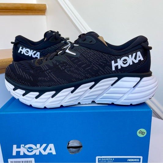 Hoka Gaviota 4 Women's Running Shoes black / white - cushioned