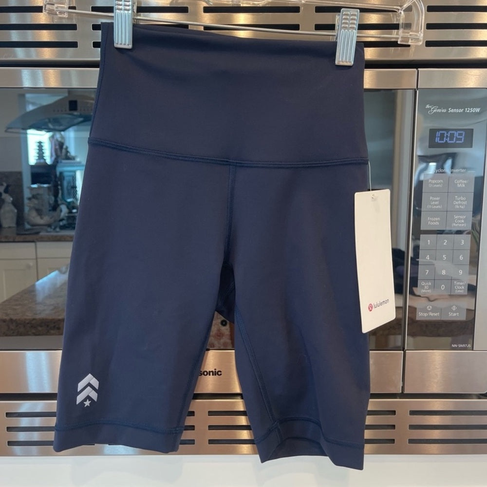 Lululemon Wunder Train High Rise Short 8" true navy blue