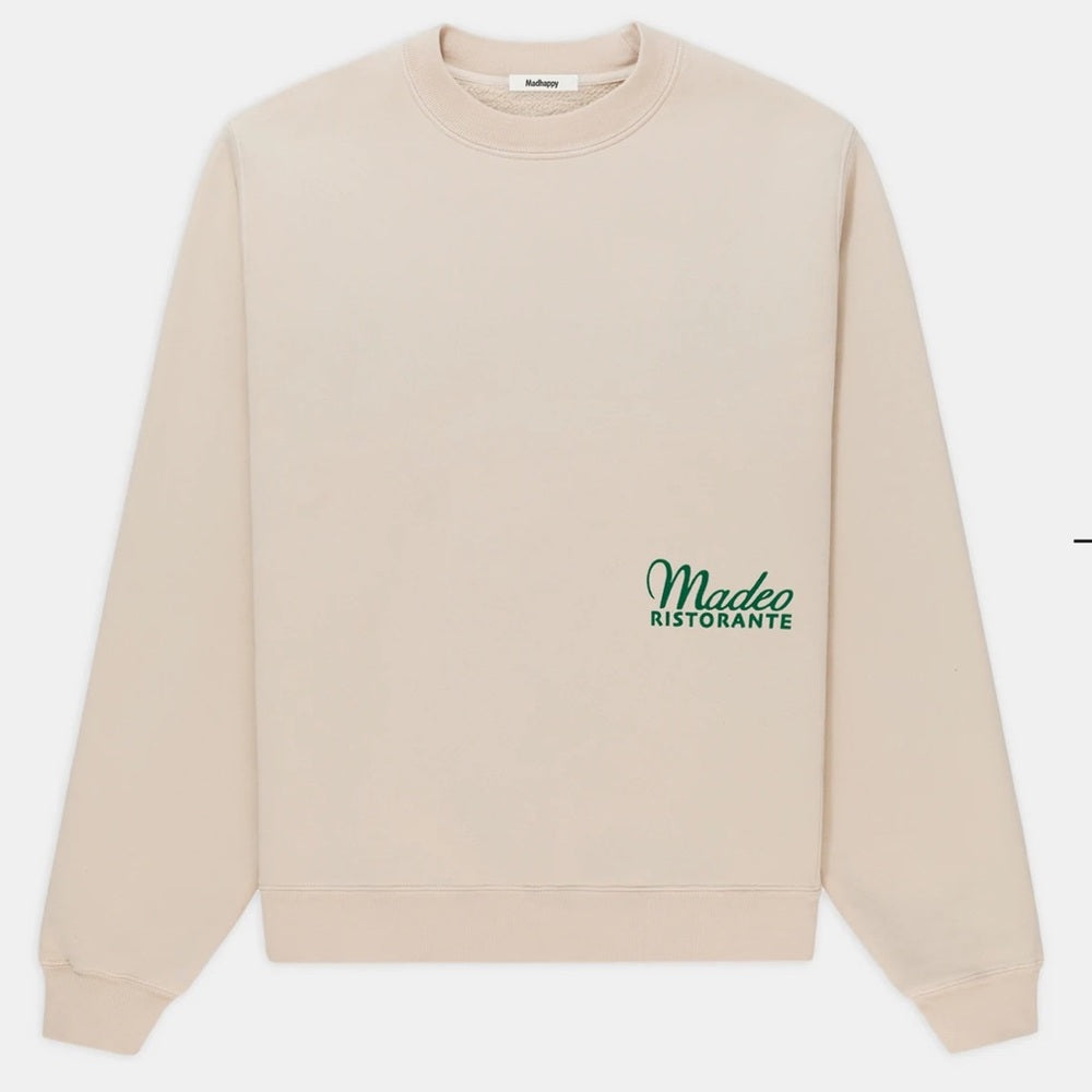 MadHappy x Madeo Collab Sold Out Crew Neck Creme