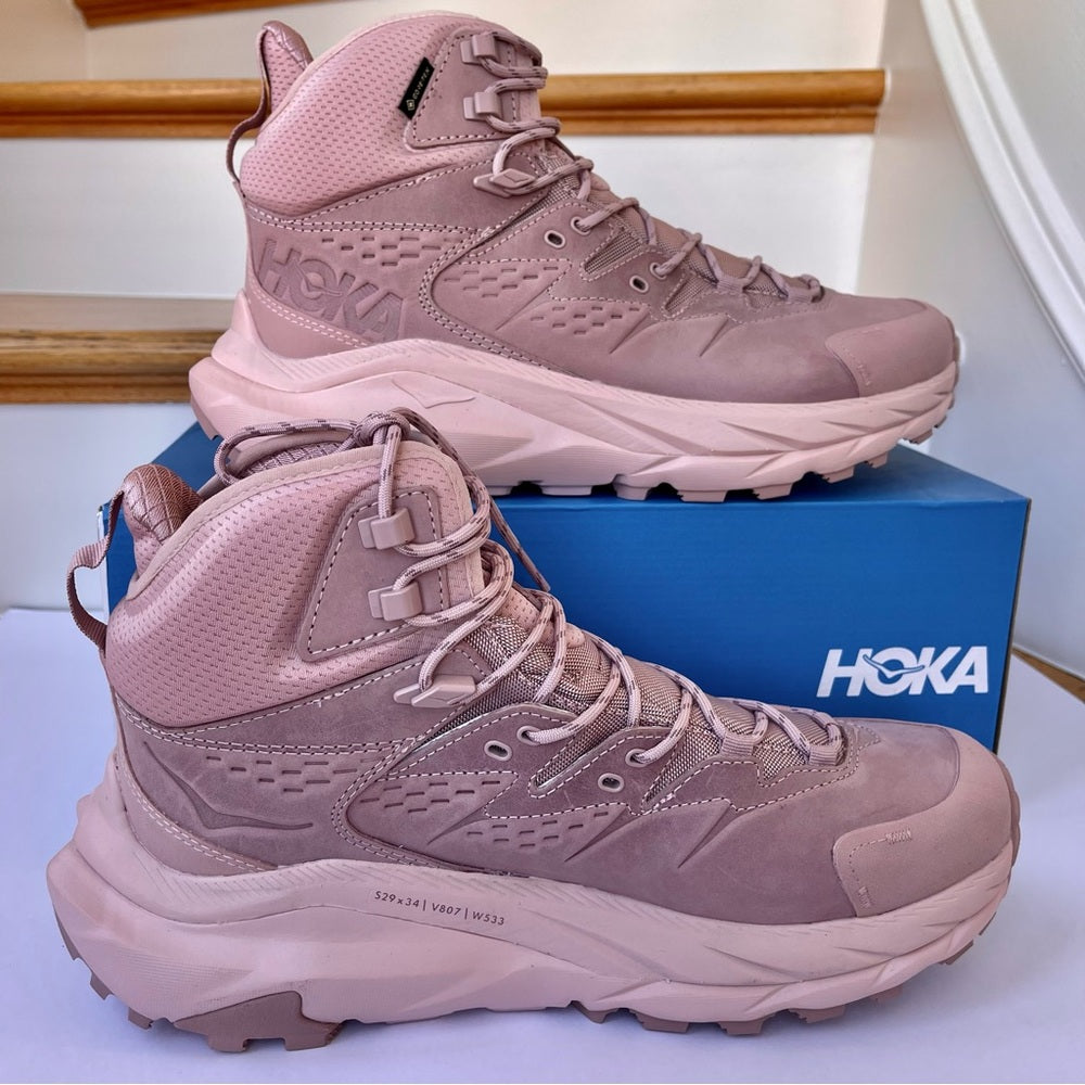 Hoka Kaha 2 GTX High Hiking Boots Waterproof Gore Tex PINK pale mauve UNISEX