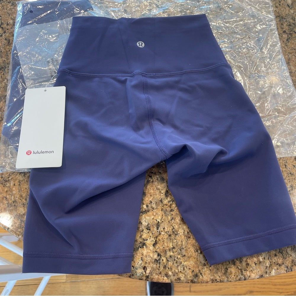 Lululemon Wunder Train High Rise Short 8" midnight orchid purple