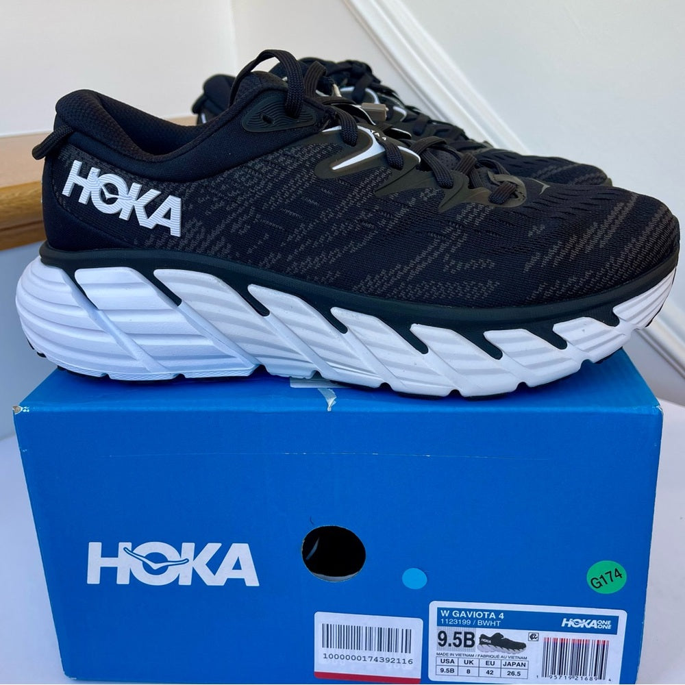 Hoka Gaviota 4 Women's Running Shoes black / white - cushioned