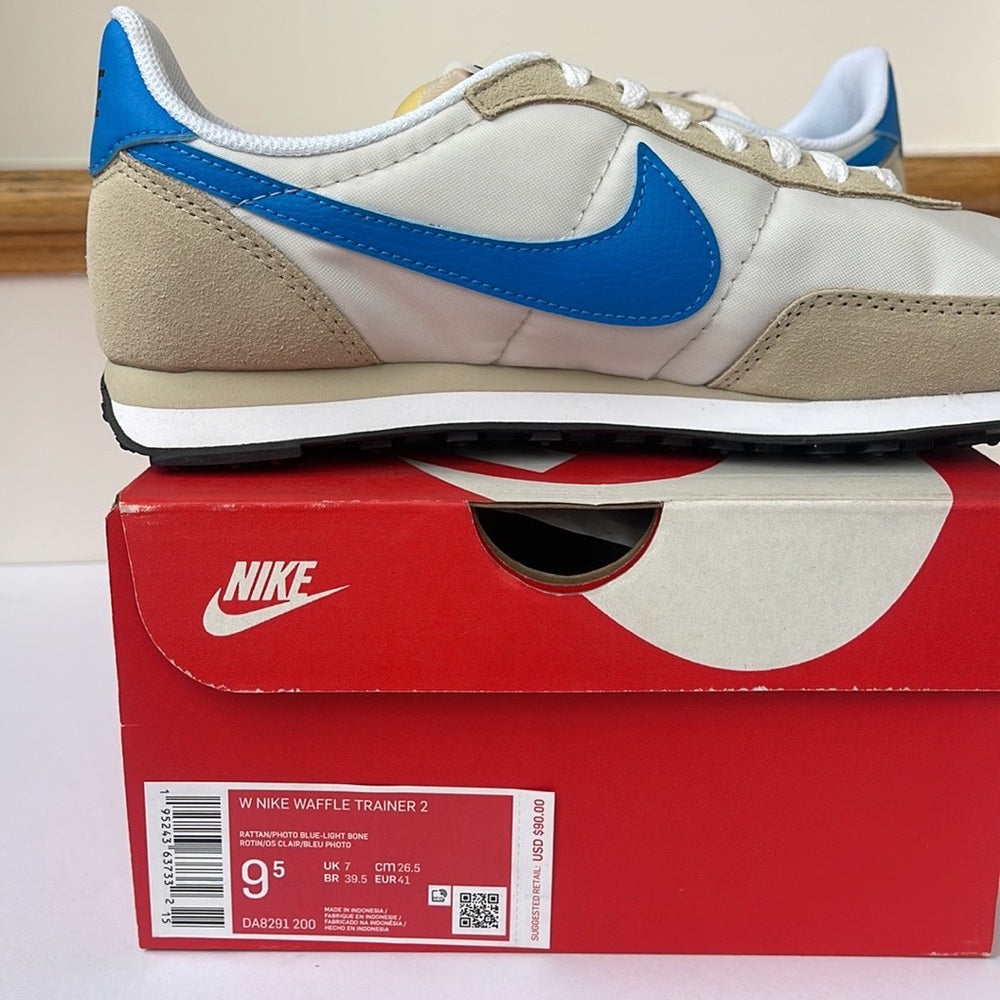 Nike Waffle Womens trainer 2 sneaker shoe - photo blue rattan light bone