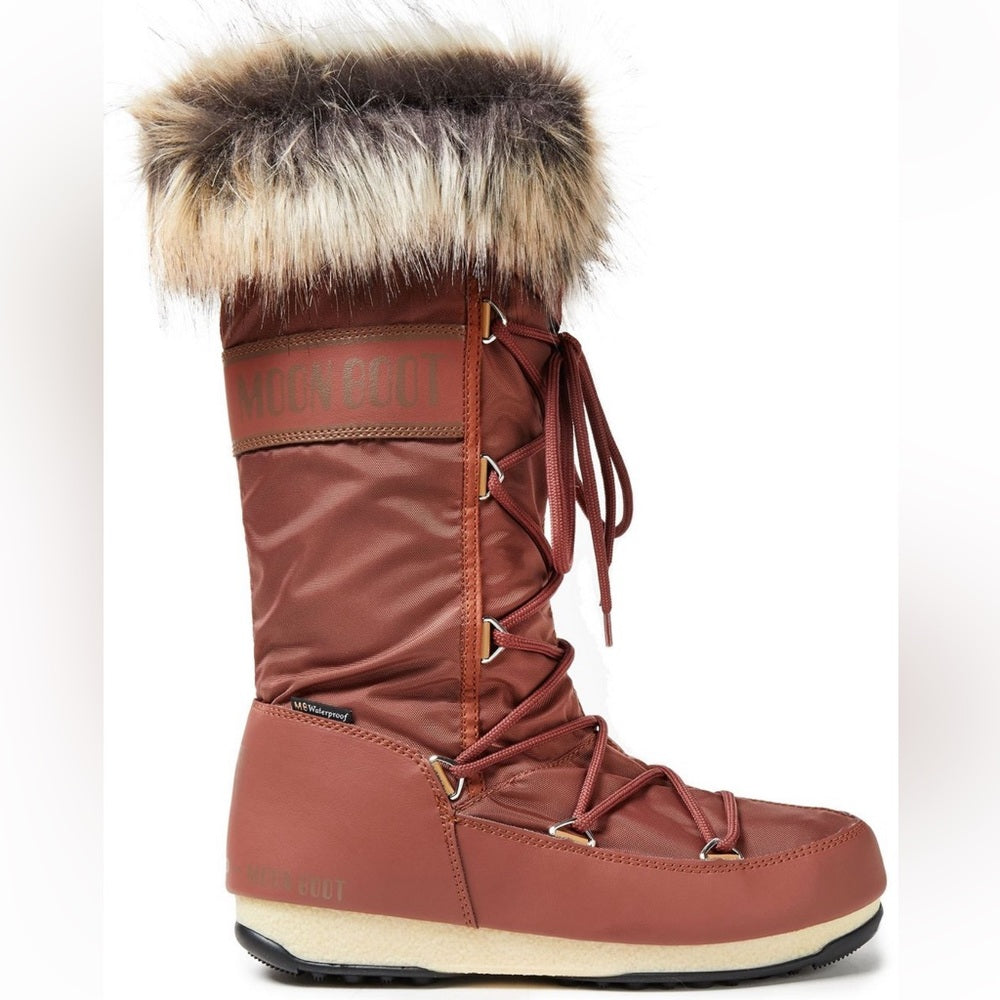 Moon Boot Monaco WP 2 Boot in Rust ( Brown ) Women’s Tall Waterproof Snow