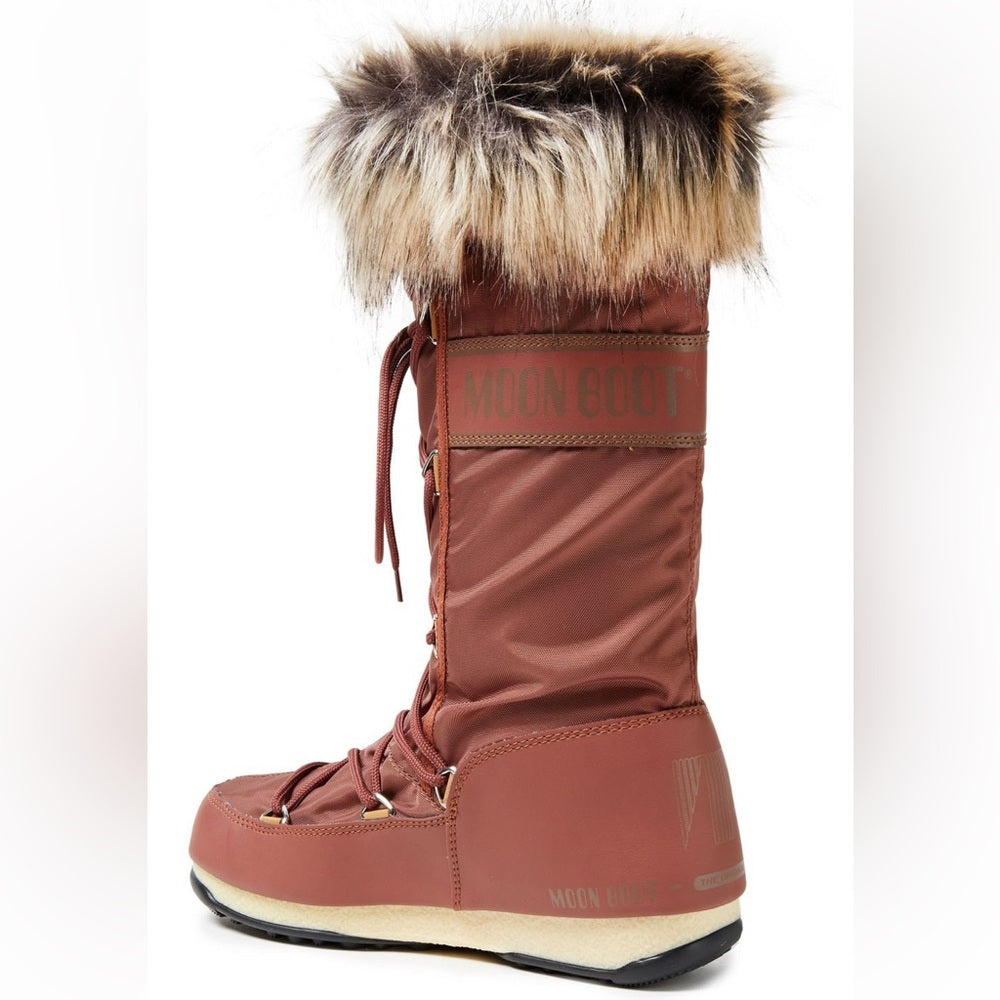 Moon Boot Monaco WP 2 Boot in Rust ( Brown ) Women’s Tall Waterproof Snow