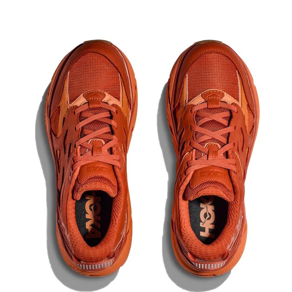 Hoka Clifton Leather Gore-Tex Waterproof Unisex BOCT dark orange copper