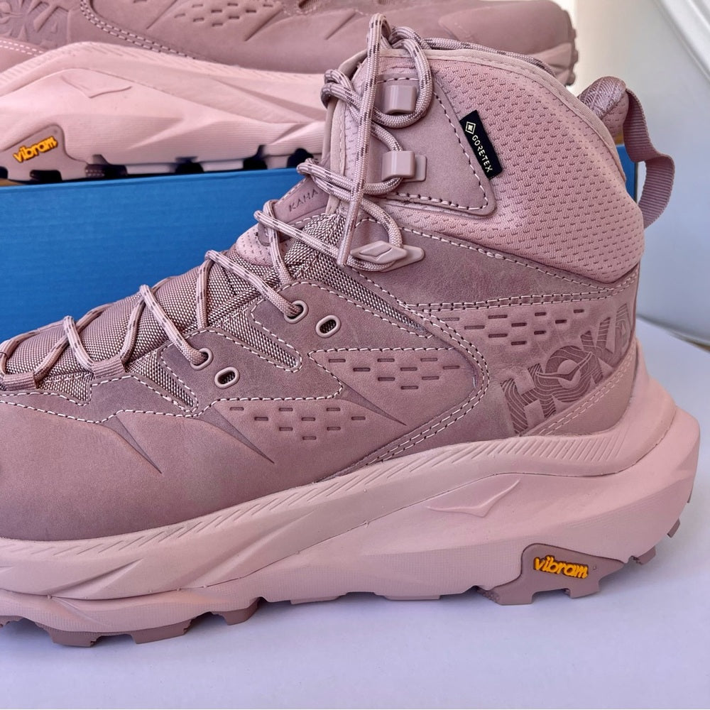 Hoka Kaha 2 GTX High Hiking Boots Waterproof Gore Tex PINK pale mauve UNISEX