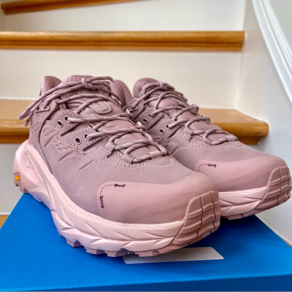 Hoka Kaha 2 GTX Low Hiking Boots Waterproof Gore Tex PINK pale mauve UNISEX