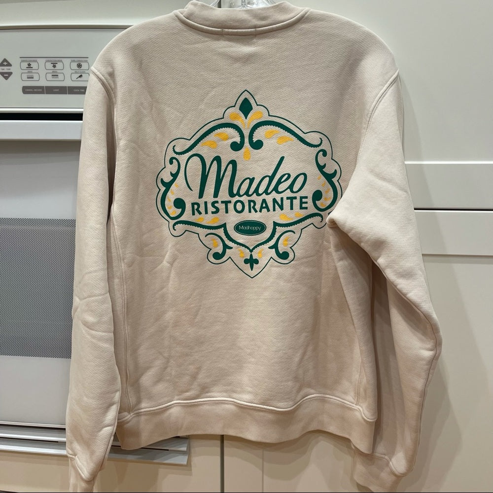 MadHappy x Madeo Collab Sold Out Crew Neck Creme