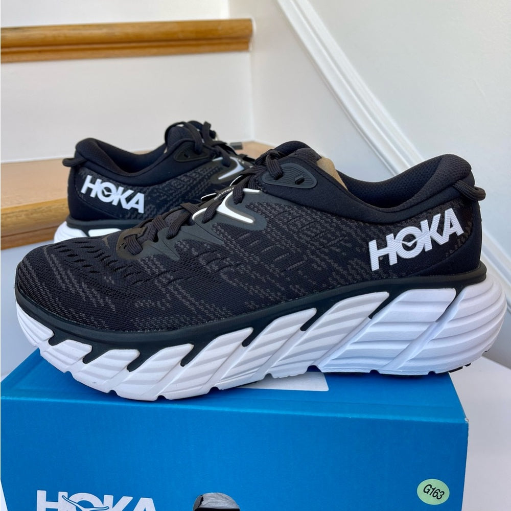 Hoka Gaviota 4 Women's Running Shoes black / white - cushioned