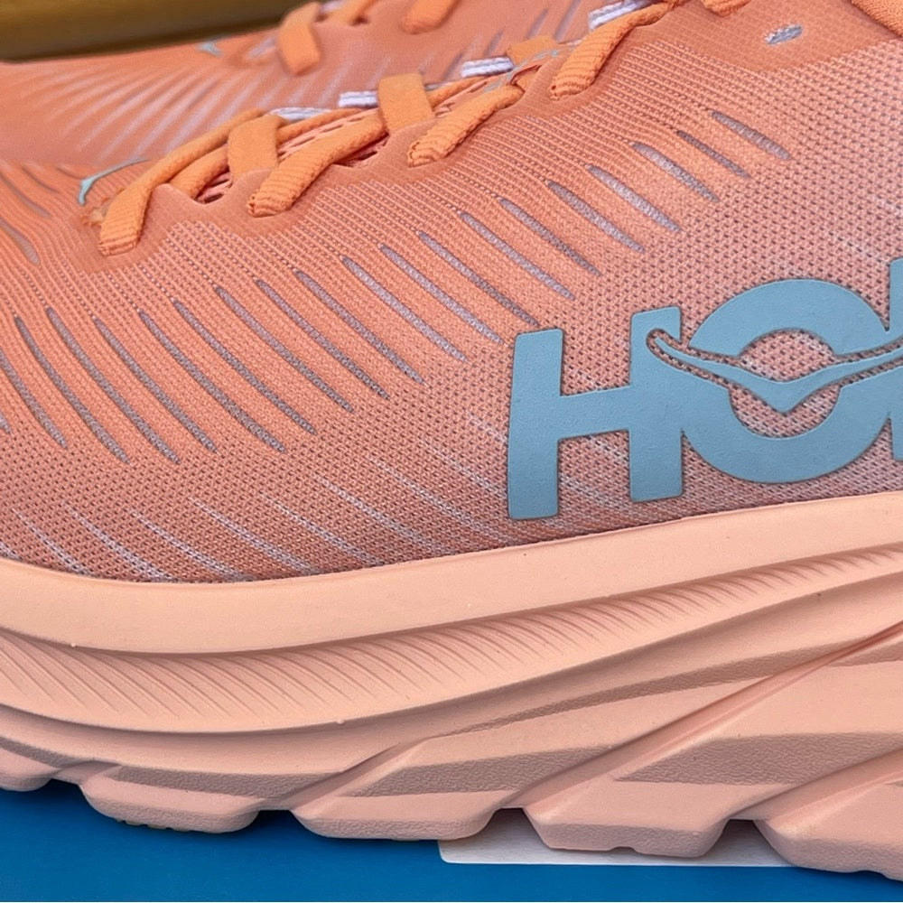 Hoka Rincon 3 women’s running shoes , brand new in box , coral salmon orange