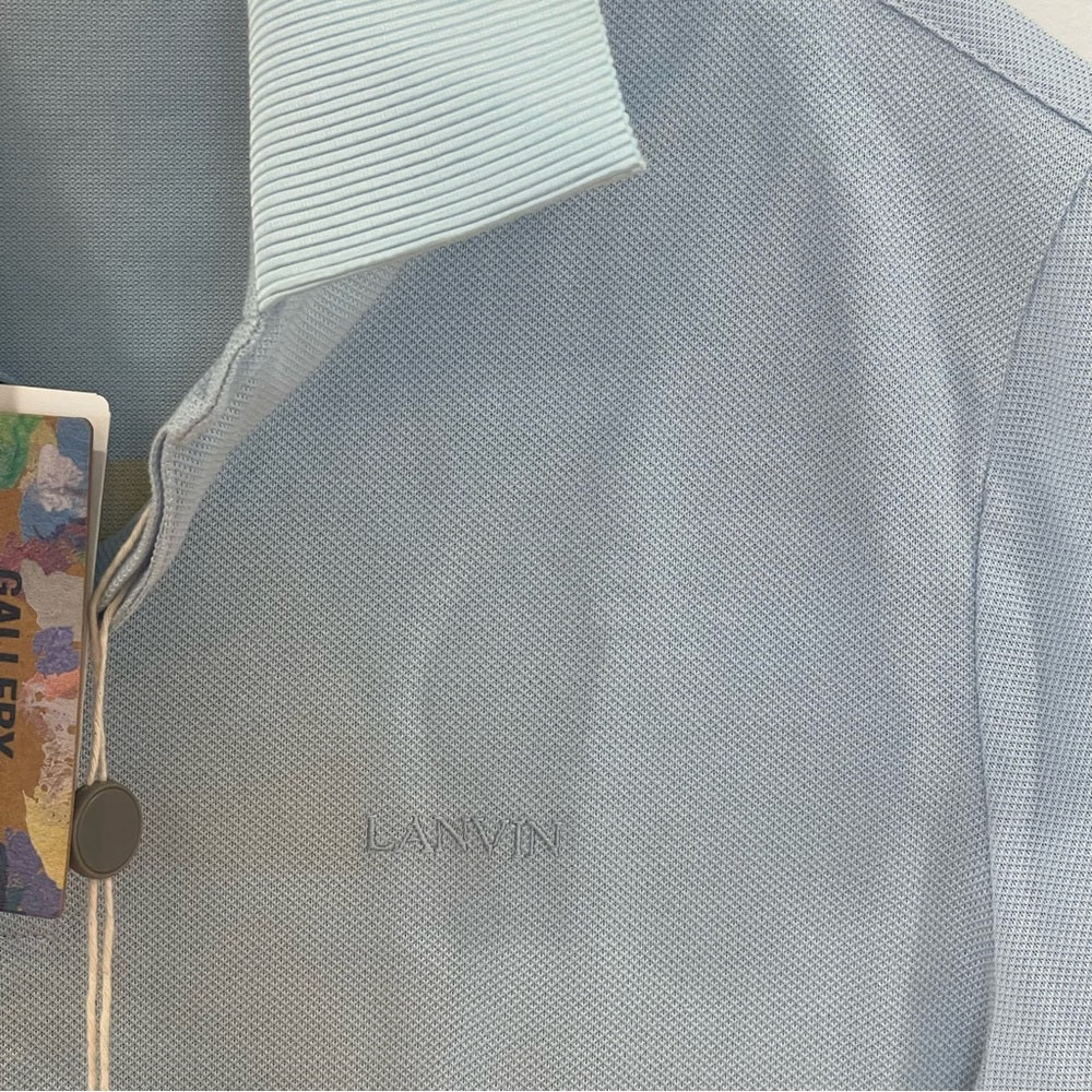 Lanvin x Gallery Department Embroidered Polo Shirt Light blue size XS