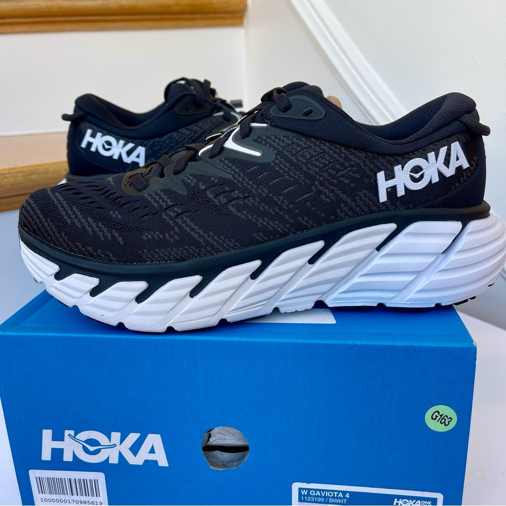 Hoka Gaviota 4 Women's Running Shoes black / white - cushioned