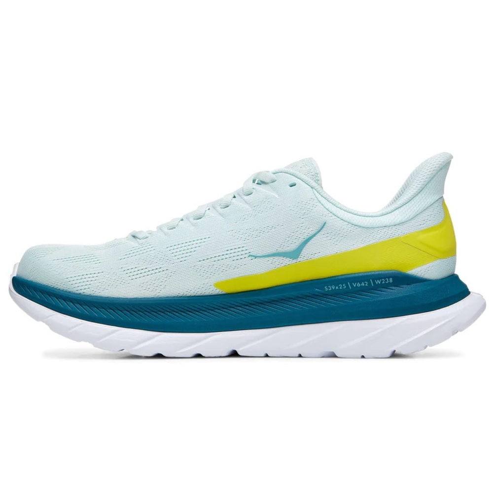 Hoka Mach 4 Running Shoes in Blue Glass / Evening Primrose , Hoka One