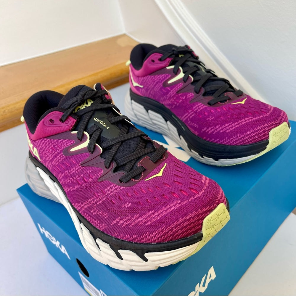 Hoka Gaviota 4 Running Shoes Festival Fuscia / Blue Graphite - Women's